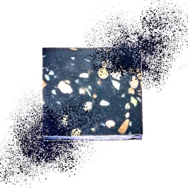 Aktivkohle Terrazzo Gesicht Naturseife – Bild 2