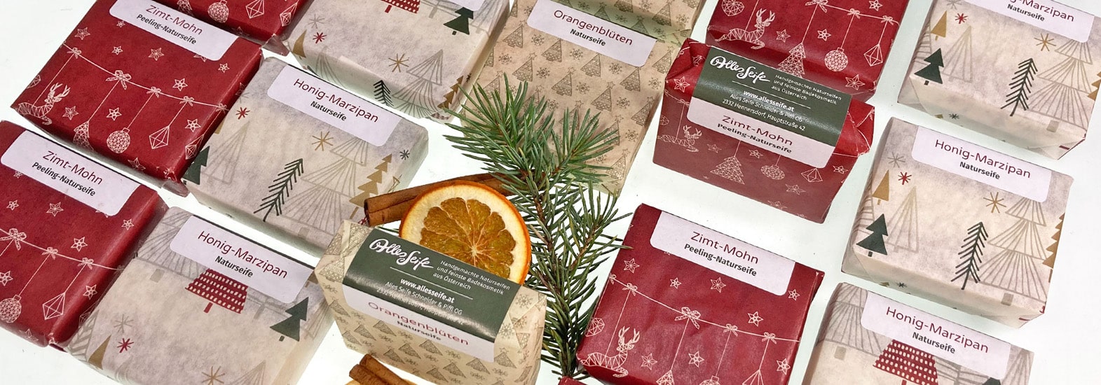 Weihnachtsseife geschenkt